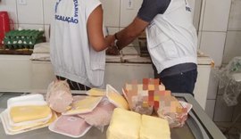 Vigilância Sanitária apreende 100 kg de produtos estragados em supermercados