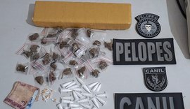 Mulher é presa em flagrante por tráfico de drogas no Conjunto Frei Damião, em Arapiraca