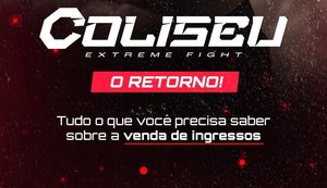 Coliseu Extreme Fight inicia venda de ingressos para grande retorno em Arapiraca