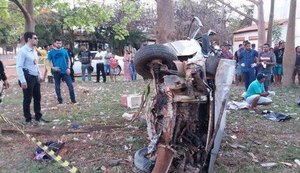 Cinco pessoas morrem em acidente com carro que levava nove pessoas na BR-010