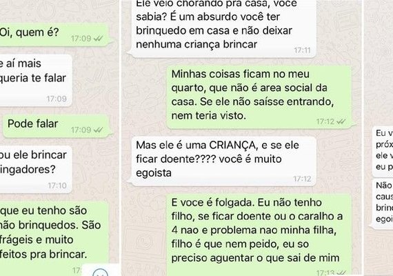 Boneco gera crise entre mulheres e história viraliza: 'Te jogo pela janela'