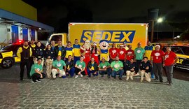 PRF/AL participa de Carreata de Luz dos Correios, em Maceió