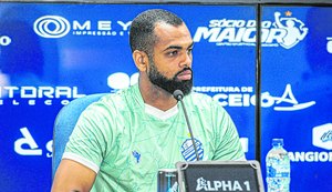 Guilherme Cachoeira e goleiro Gabriel Félix são apresentados pelo CSA