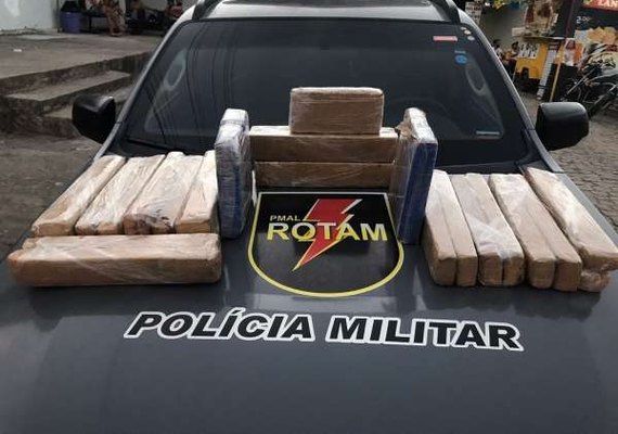 Batalhão de Rotam apreende mais de 26 quilos de maconha na rodoviária de Maceió