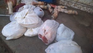 Mais de 400 kg de vísceras bovinas são transportadas de forma irregular em Rio Largo