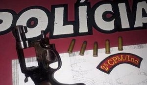 GPM de Campestre apreende adolescente portando arma de fogo