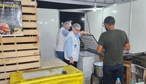 Vigilância Sanitária fiscaliza setor alimentício da Expoagro Alagoas