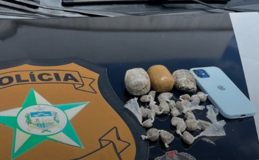 Oplit prende em flagrante suspeito com droga no Vergel do Lago