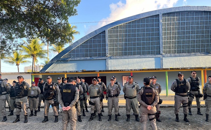 PM/AL mobiliza mais de 500 policiais para garantir a segurança durante as provas do Enem 2024