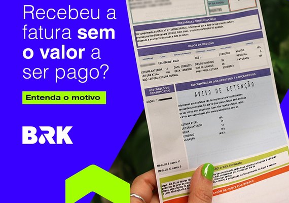 Sua conta de água chegou com um aviso de retenção? Não se preocupe!