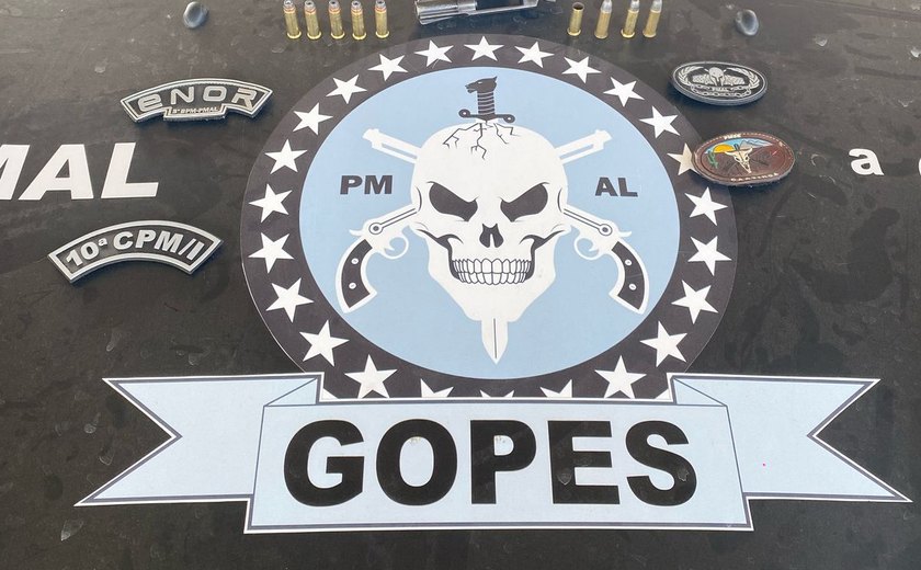 PM apreende três armas e mais de meio quilo de droga durante ações no interior de Alagoas