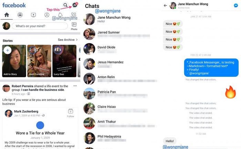 Facebook pode integrar Messenger de volta ao aplicativo principal