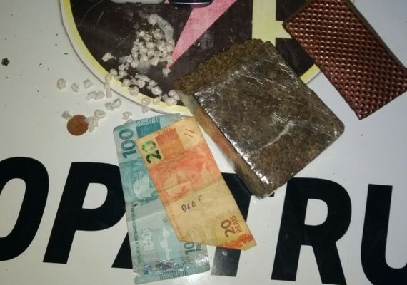 RP prende homem com maconha e crack no Vale do Reginaldo