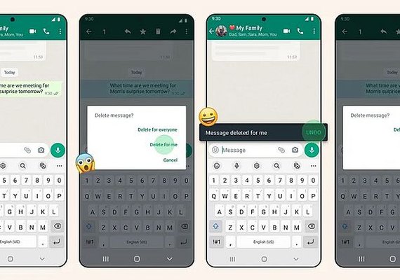 WhatsApp permite recuperar mensagens apagadas por engano; veja como usar
