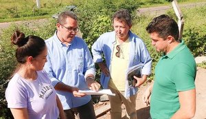 Equipe da Infraestrutura visita obras de abastecimento no alto Sertão