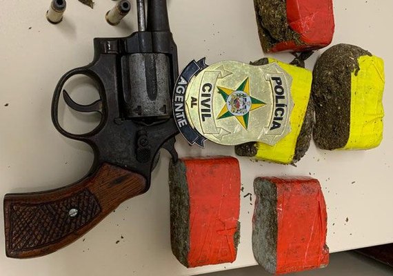Menor é apreendido com drogas após troca de tiros com agentes da PC em Marechal Deodoro