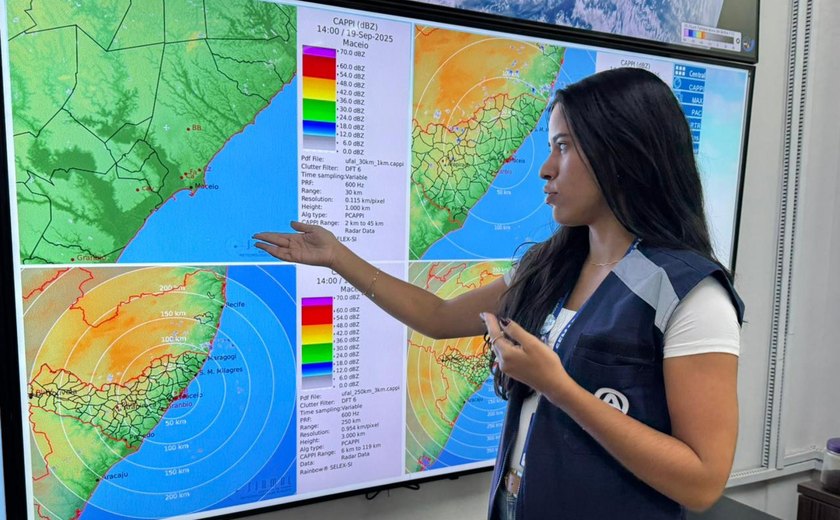 Final de semana em Alagoas deve ser de nebulosidade variável e chuvas rápidas