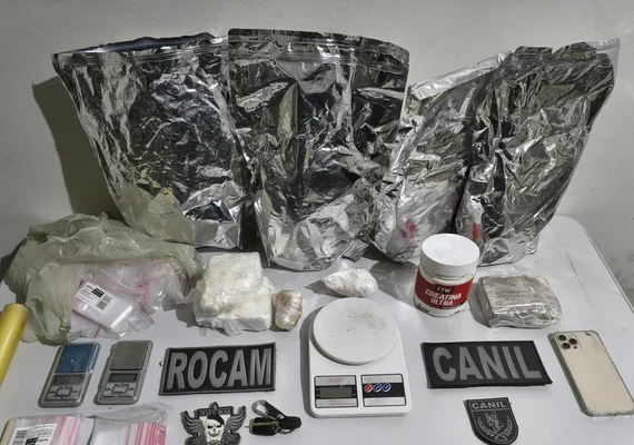 PM apreende 25 armas e 22 quilos de drogas em uma semana em Alagoas