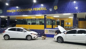 PRF em Alagoas prende duas pessoas por crime de receptação de veículos