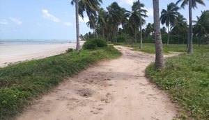 Prefeitura derruba cerca de arame que fechava acesso à praia em São Miguel dos Milagres