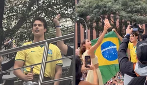 Com camisa do Brasil, novo He-Man é recebido por fãs em SP