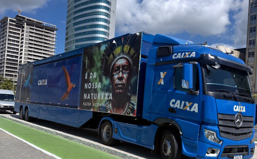 Caminhão CAIXA chega a Maceió para negociação de dívidas