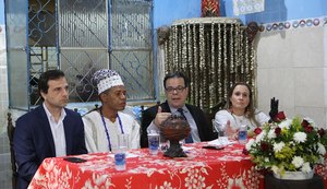 ﻿Em terreiro no Vergel, Tutmés Airan e Ricardo Melro pregam respeito a religiões afro