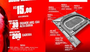 CRB inicia nesta quinta (4) venda de ingressos para jogo contra o São Bernardo
