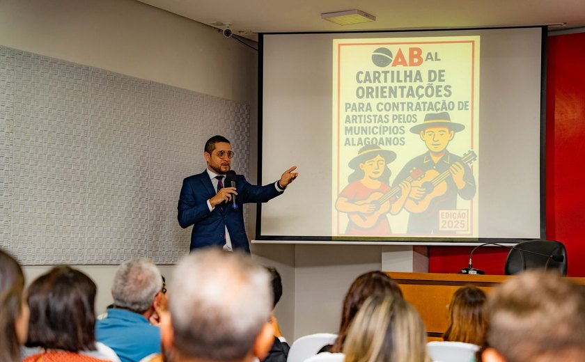 Órgãos de controle e OAB lançam cartilha com orientações para contratação de artistas pelos municípios alagoanos