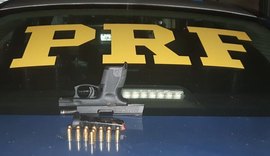 PRF prende motorista por porte ilegal de arma de fogo