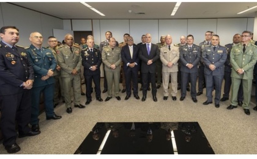 Comandante-geral da PM/AL participa de reunião  em Brasília liderada por Alexandre de Moraes