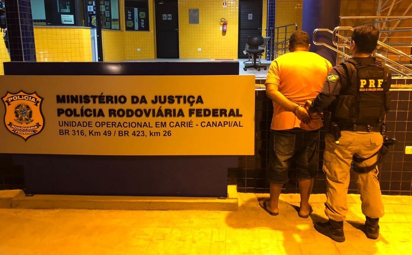 Mais um foragido da Justiça é capturado pela PRF no Sertão de Alagoas