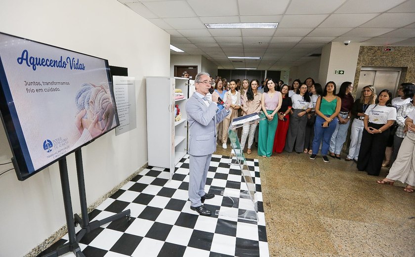 Presidente do TJAL conclama sociedade a colaborar com a campanha Aquecendo Vidas