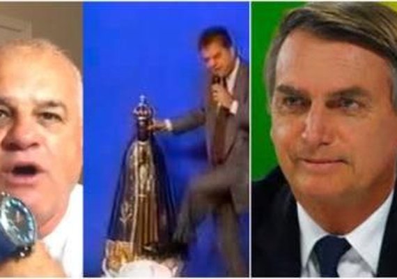 Pastor que chutou imagem de Nossa Senhora defende Jair Bolsonaro
