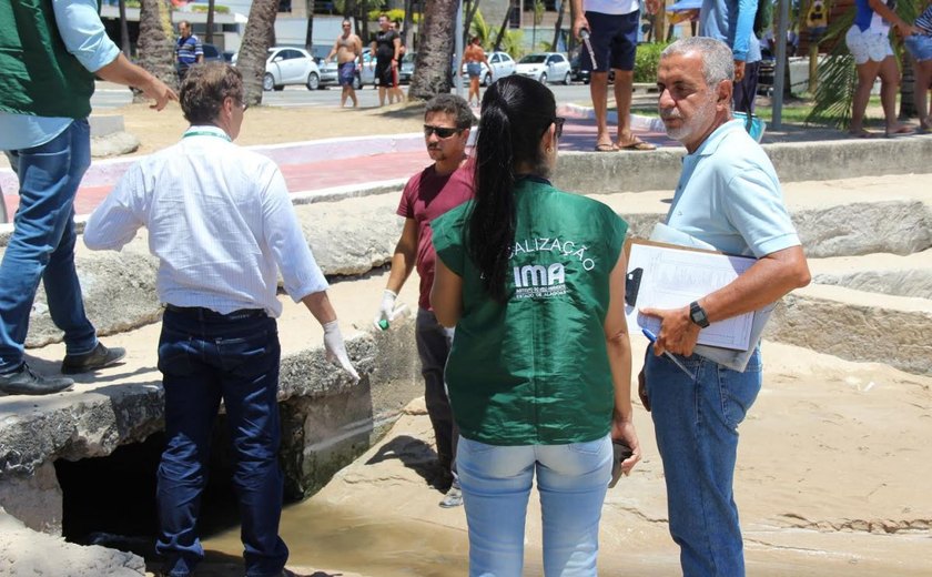 IMA investiga suposta contaminação em galeria de águas pluviais na Ponta Verde