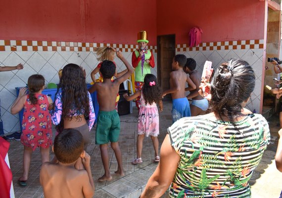 Crianças acolhidas pela Prefeitura participam de ações de lazer