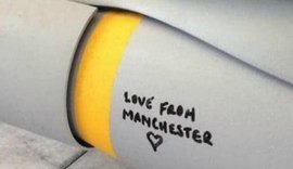 'Com amor, de Manchester', escreve Força Aérea em bomba para o Estado Islâmico