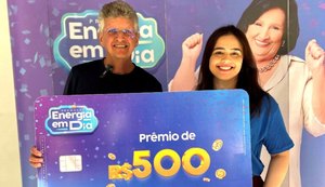 Equatorial entrega premiação aos alagoanos contemplados no 1º sorteio da promoção Energia em Dia