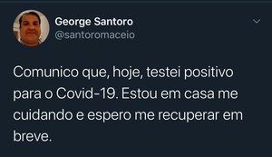 Secretário da Fazenda George Santoro testa positivo para coronavírus