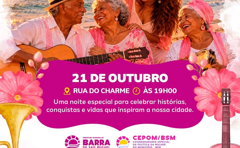 Barra de São Miguel lança serenata mensal em homenagem a mulheres e idosos