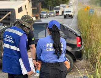 Colisão frontal deixa idoso morto na BR-101 em Pilar