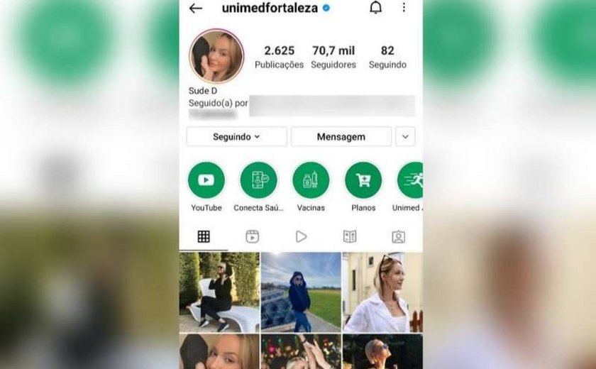 Perfil da Unimed Fortaleza no Instagram sofre ataque hacker