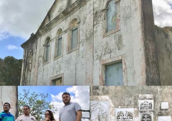 Prefeita anuncia revitalização de igreja centenária em Chã Preta/AL
