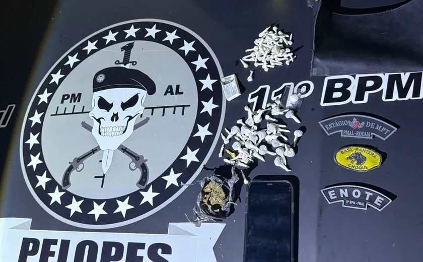 Ações da PM resultam em apreensões de drogas em Piaçabuçu e Penedo