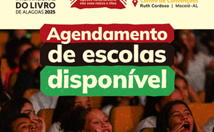 Bienal do Livro de Alagoas inicia agendamento de escolas