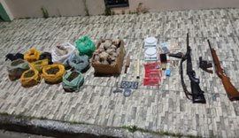 Polícia Militar apreende três armas e 6,5Kg de maconha em Olho D’Água Grande