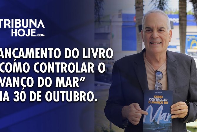 Marco Lyra lança livro 'Como Controlar o Avanço do Mar'