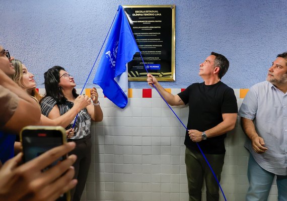 Governador Paulo Dantas inaugura em Girau do Ponciano revitalização de escola estadual