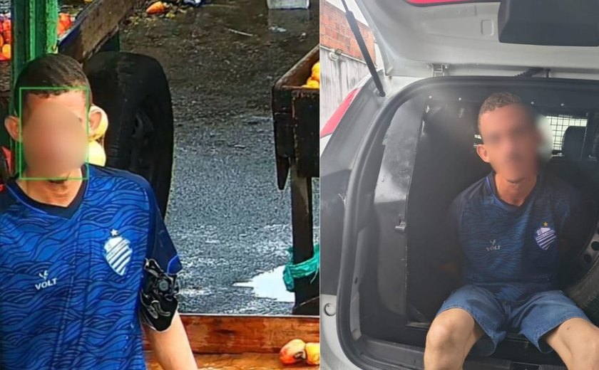 Homem com mandado por violência doméstica é preso após reconhecimento facial em Maceió