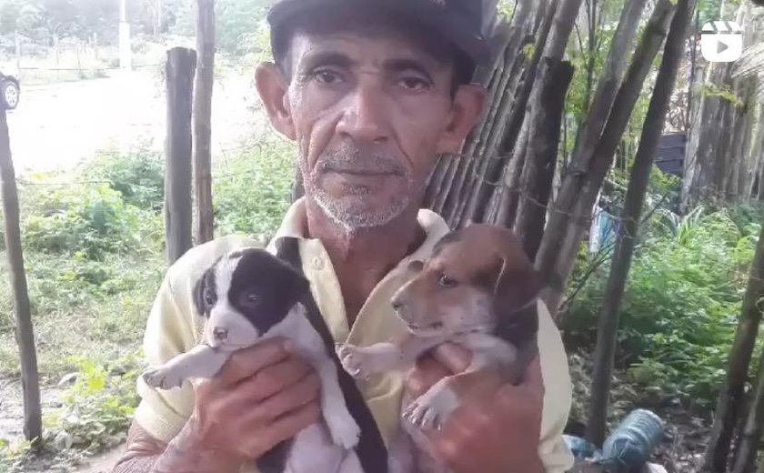 VÍDEO: o drama de um homem pobre que cria cerca de 50 animais abandonados e que a Prefeitura ignora seu trabalho